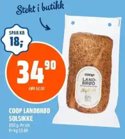 Coop Obs COOP LANDBRØD SOLSIKKE tilbud