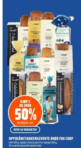 Coop Obs OPPSKÅRET/BAKERILEVERTE BRØD FRA COOP tilbud