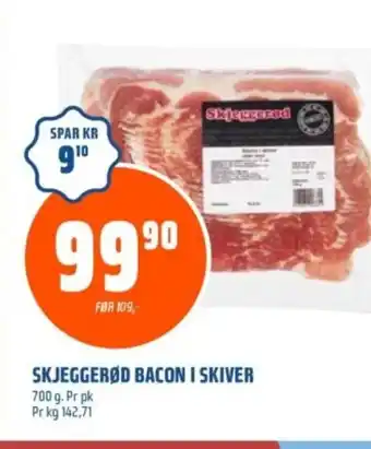 Coop Obs SKJEGGERØD BACON I SKIVER tilbud