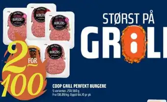 Coop Obs COOP GRILL PERFEKT BURGERE tilbud