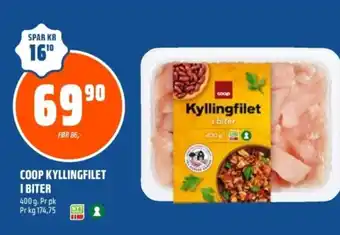 Coop Obs COOP KYLLINGFILET I BITER tilbud
