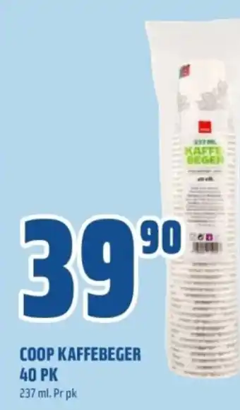 Coop Obs COOP KAFFEBEGER 40 PK tilbud