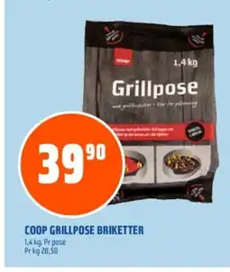 Coop Obs COOP GRILLPOSE BRIKETTER tilbud