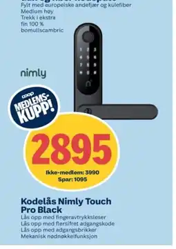 Coop Obs Kodelås Nimly Touch tilbud