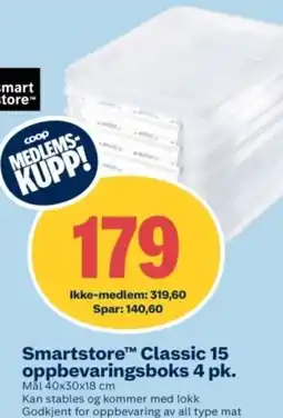 Coop Obs Smartstore™ Classic 15 oppbevaringsboks 4 pk. tilbud