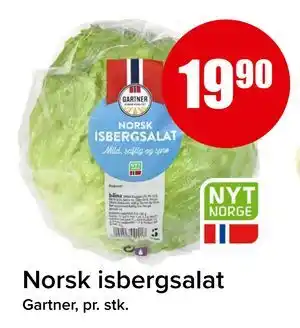 Spar Norsk isbergsalat, NOK 19.9 tilbud