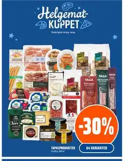 Coop Obs TAPASPRODUKTER tilbud