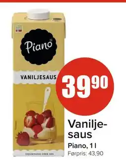 Spar Vaniljesaus, NOK 39.9 tilbud