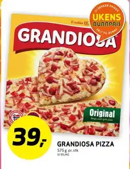 Bunnpris GRANDIOSA PIZZA, NOK 39 tilbud