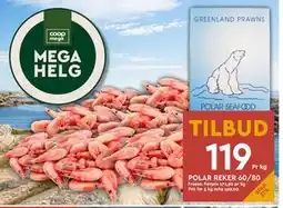 Coop Mega POLAR REKER 60/80, NOK 119 tilbud