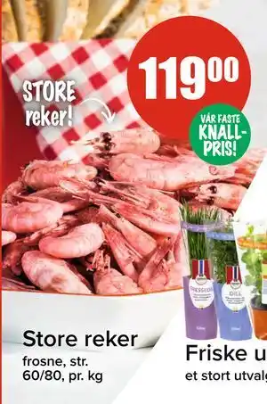 Spar Store reker, NOK 119 tilbud