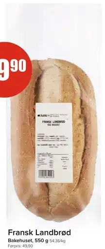 Spar Fransk Landbrød, NOK 29.9 tilbud