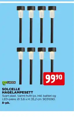 jem & fix SOLCELLE HAGELAMPESETT tilbud