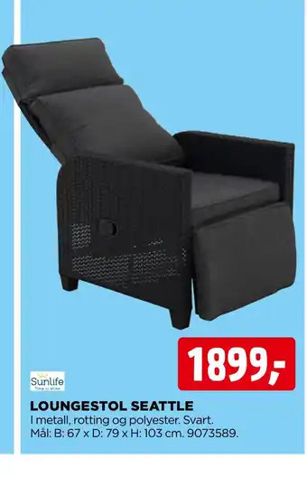 jem & fix LOUNGESTOL SEATTLE tilbud