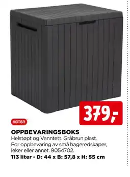jem & fix OPPBEVARINGSBOKS tilbud
