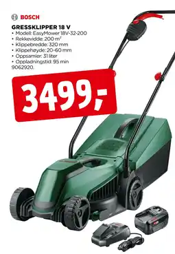 jem & fix GRESSKLIPPER 18 V tilbud