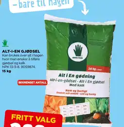 jem & fix ALT-I-EN GJØDSEL tilbud