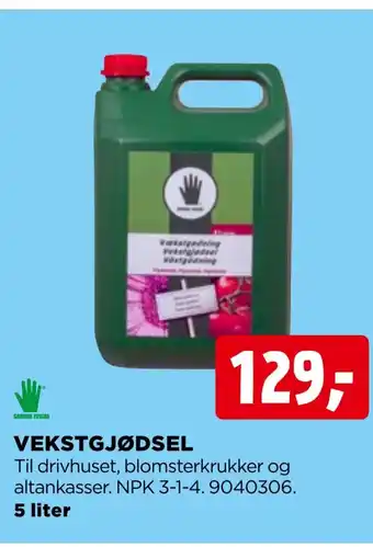 jem & fix VEKSTGJØDSEL tilbud