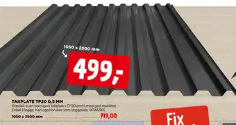 jem & fix TAKPLATE TP20 0,5 MM tilbud