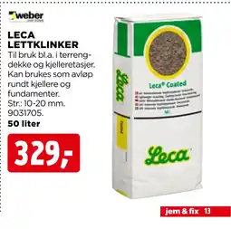 jem & fix LECA LETTKLINKER tilbud