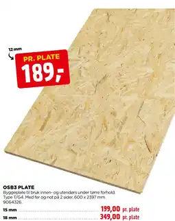 jem & fix OSB3 PLATE tilbud