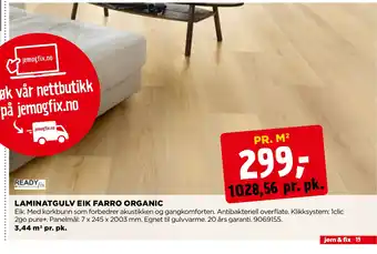 jem & fix LAMINATGULV EIK FARRO ORGANIC tilbud