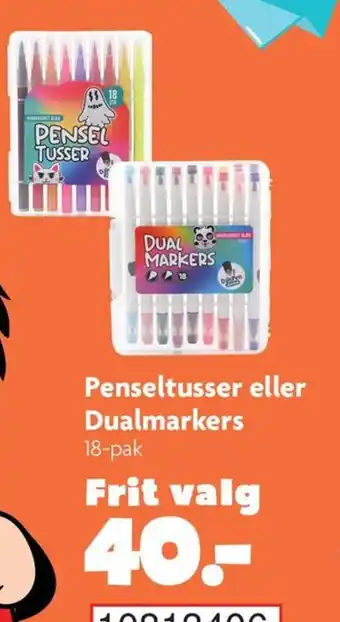 BR Leker Penseltusser eller Dualmarkers tilbud