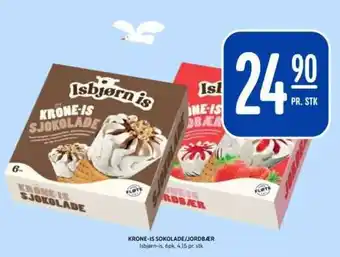 Rema 1000 KRONE-IS SJOKOLADE/JORDBÆR tilbud