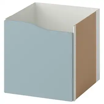 IKEA Kallax Innsats med dør, bølget/lys gråblå, 33x33 cm tilbud