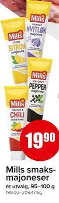 Spar Mills smaks-majoneser tilbud