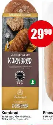 Spar KORNBRØD tilbud