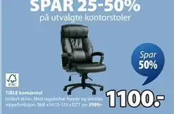 JYSK TJELE kontorstol, NOK 1100 tilbud