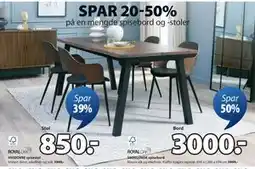JYSK SKOVLUNDE spisebord, NOK 3000 tilbud