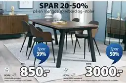 JYSK HVIDOVRE spisestol, NOK 850 tilbud
