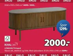 JYSK LYNGVIG TV-bord tilbud