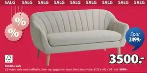 JYSK EGEDAL sofa, NOK 3500 tilbud