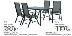 JYSK JERSORE hagebord, NOK 1150 tilbud