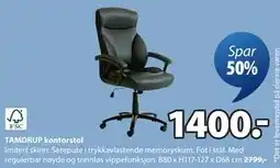 JYSK TAMDRUP kontorstol, NOK 1400 tilbud