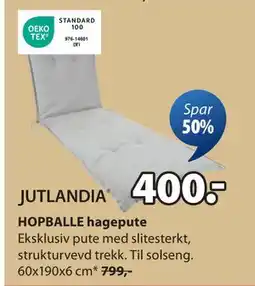 JYSK HOPBALLE hagepute, NOK 400 tilbud