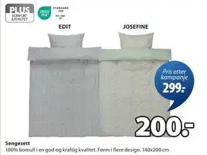 JYSK Sengesett, NOK 200 tilbud
