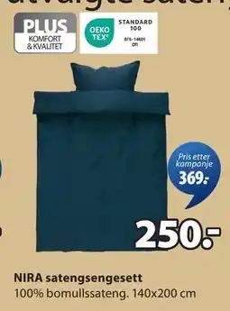 JYSK NIRA satengsengesett, NOK 250 tilbud