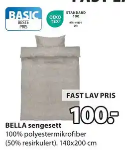 JYSK BELLA sengesett, NOK 100 tilbud