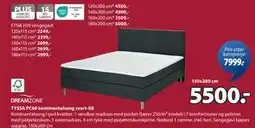 JYSK TYSSA PC60 kontinentalseng svart-08, NOK 5500 tilbud