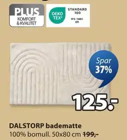 JYSK DALSTORP badematte, NOK 125 tilbud