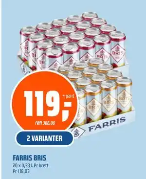 Coop Obs FARRIS BRIS, NOK 119 tilbud