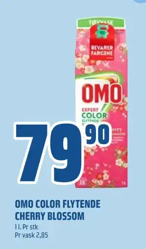 Coop Obs OMO COLOR FLYTENDE CHERRY BLOSSOM, NOK 79.9 tilbud