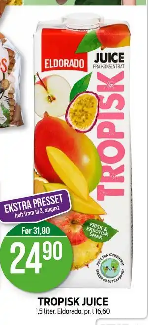 Kiwi TROPISK JUICE, NOK 24.9 tilbud