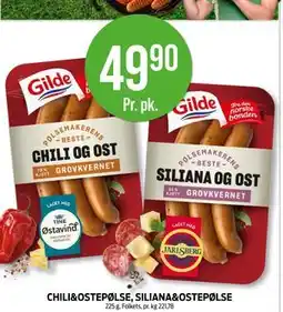 Kiwi CHILI&OSTEPØLSE, SILIANA&OSTEPØLSE, NOK 49.9 tilbud