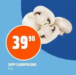 Coop Obs SOPP SJAMPINJONG, NOK 39.9 tilbud
