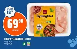 Coop Obs COOP KYLLINGFILET I BITER, NOK 69.9 tilbud